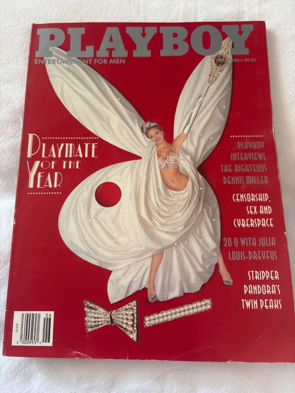 Playboy Magazine June 1996 Playmate Of The Year Stacy Sanches Julia Louis-Dreyfu